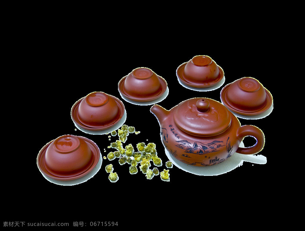 简约 风格 褐色 茶具 产品 实物 茶杯 茶道 茶壶 茶叶 产品实物