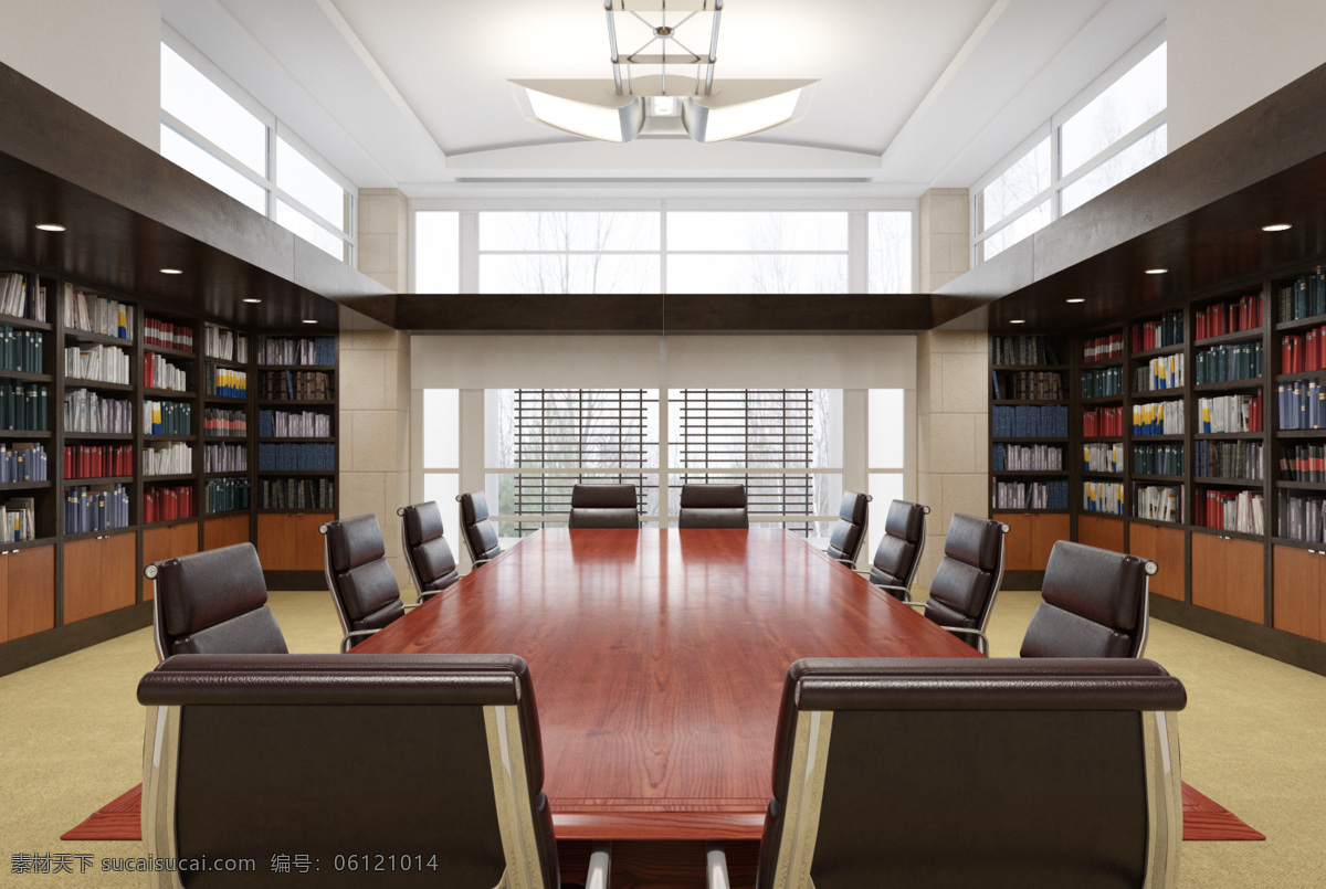 大气会议室 现代 简洁 模型 3d模型 家装模型 3d渲染 高端模型 衣服 会议室 会议厅 书架 会议桌