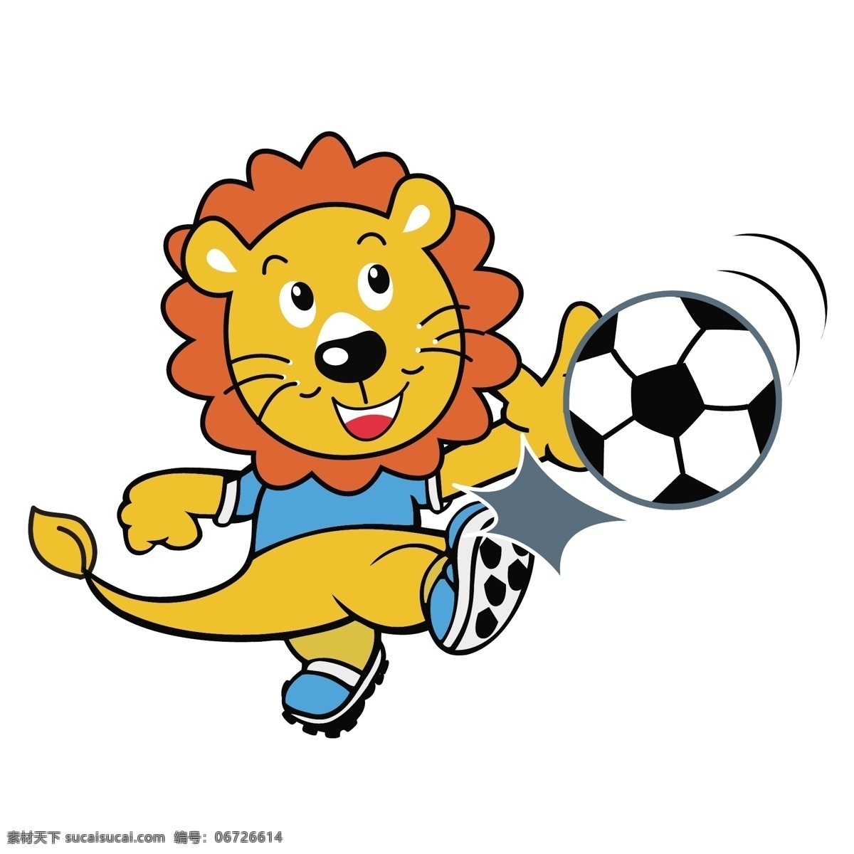 踢 足球 狮子 矢量 可爱 可爱狮子 小狮子 可爱的小狮子 足球运动 运动 踢足球 踢足球运动