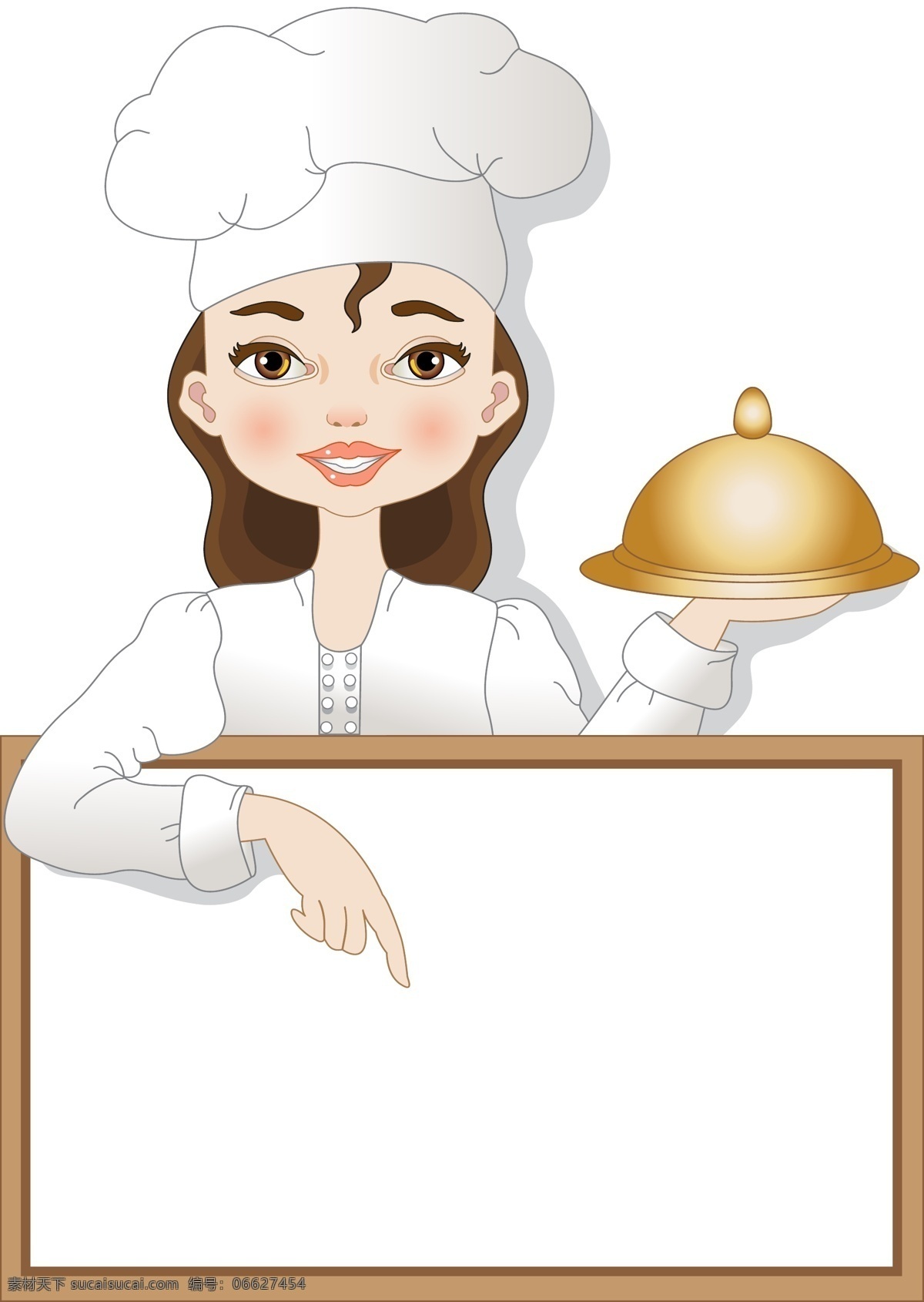 厨师 大厨 女厨师 美女 西餐厨师 西餐 卡通 卡通设计 矢量时尚美女 妇女女性 矢量人物 矢量
