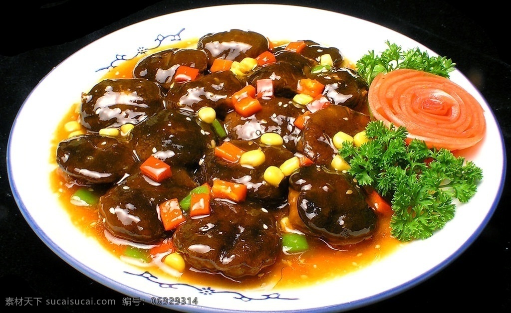 烧汁香菇 香菇青菜 素肉青菜 素菜 红烧香菇 烧菇 菜品图 餐饮美食 传统美食