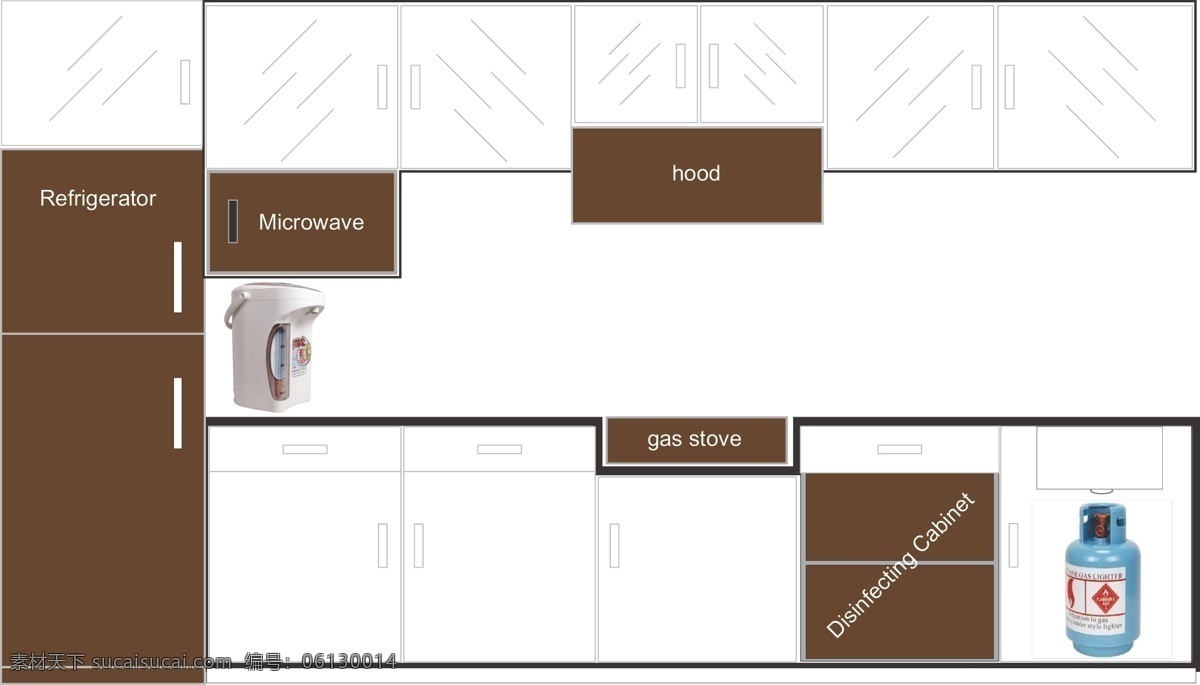 橱柜设计素材 厨房 橱柜 家居 室内 室内设计 建筑家居 矢量