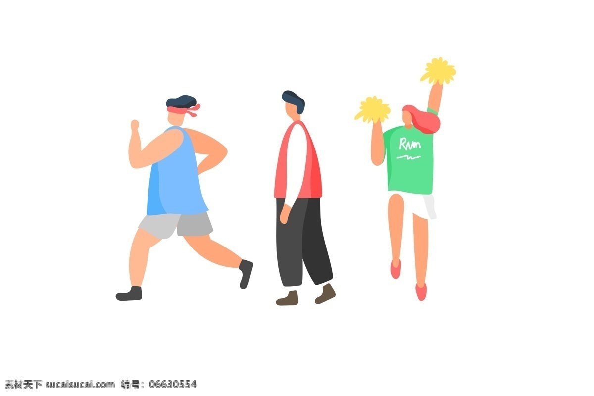 奔跑 女性 男性 矢量 插画 人物 加油女性插画 奔跑人物卡通 走路人物卡通 加油人物卡通 卡通 人物插画 奔跑男性卡通