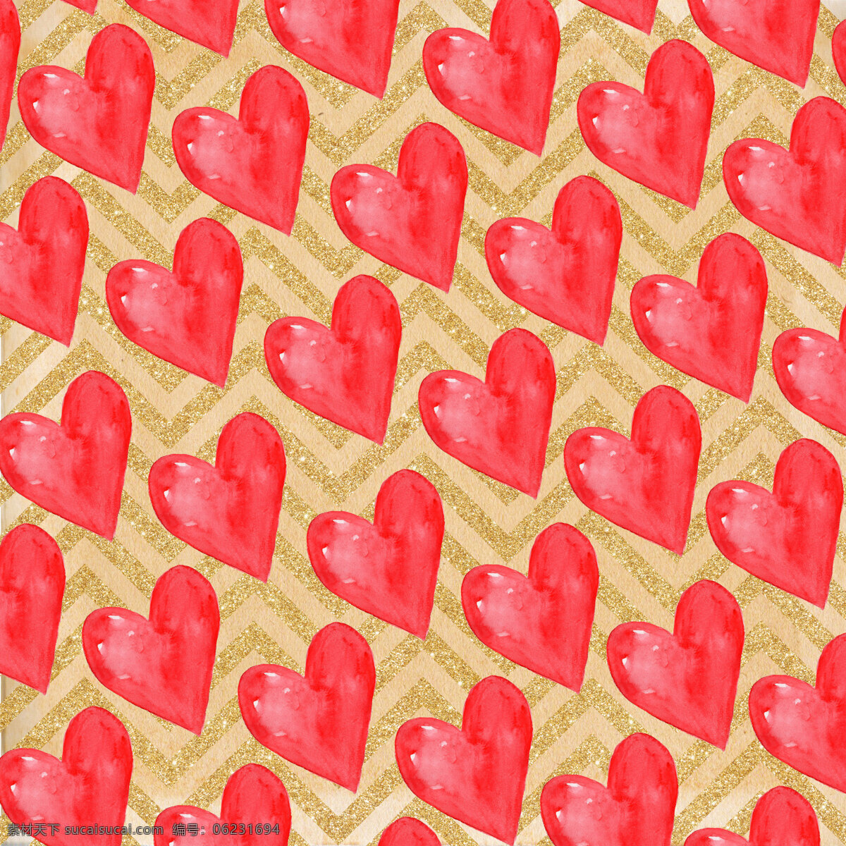 黄色 花纹 爱心 情人节 背景 爱情 背景素材 红色 桃心 填充背景 心形