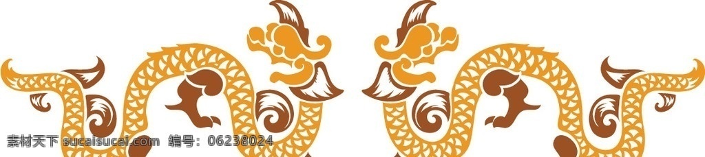 龙纹 龙 中国风 传统花边 底纹 背景 雕刻 花纹 吉祥 皇宫 金色 拓印 花纹花边 底纹边框 矢量