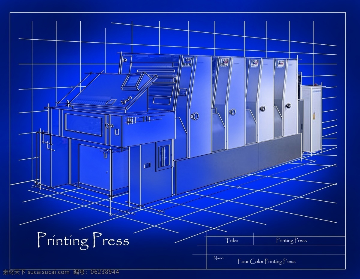 图 图形 彩色 印刷机 插画 技术 图纸 3d模型素材 家具模型