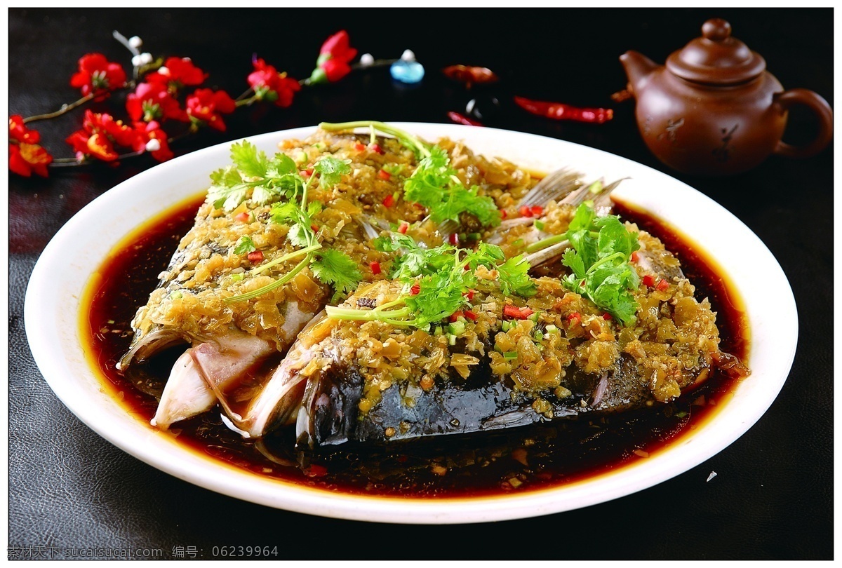 剁椒鱼头 海鲜 特色菜 招牌菜 美食图片 菜谱高清用图 餐饮美食 传统美食