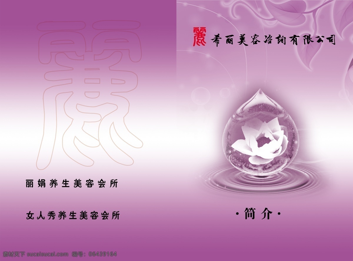 养生 会所 宣传单 分层 册子 广告设计模板 画册设计 源文件库 折页 其他画册封面