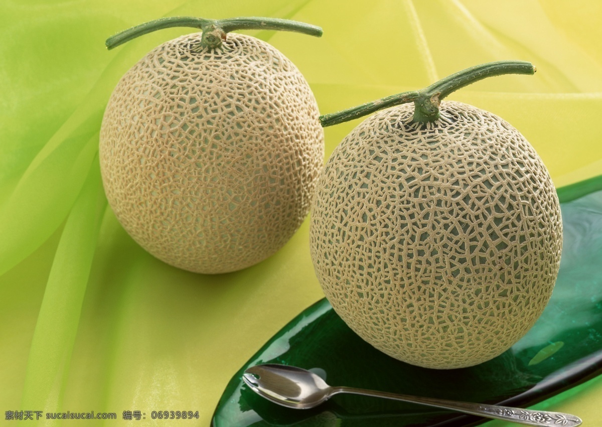 哈密瓜 水果 新疆哈密瓜 瓜果 果盘 生物世界