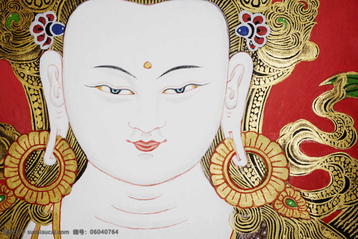 佛像 彩绘 墙画 文化艺术 宗教信仰 佛像彩绘