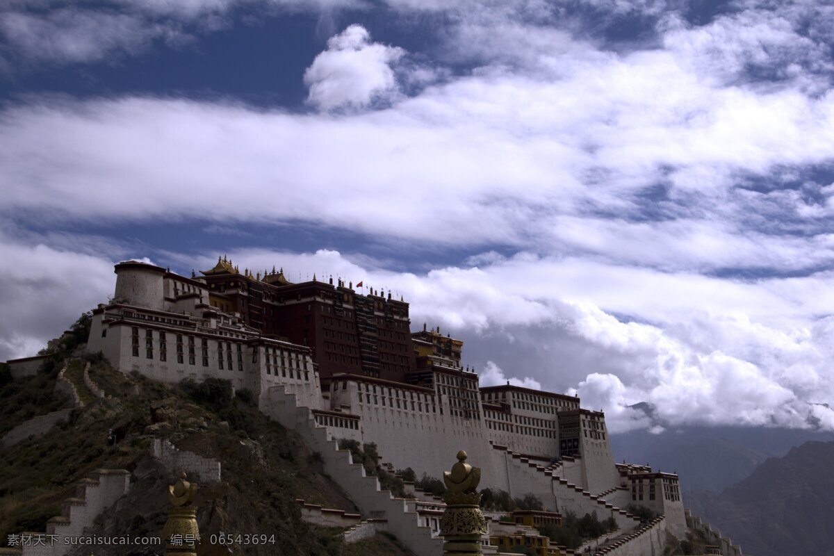 西藏 拉萨 布达拉宫 建筑 旅行 风景 建筑园林 建筑摄影