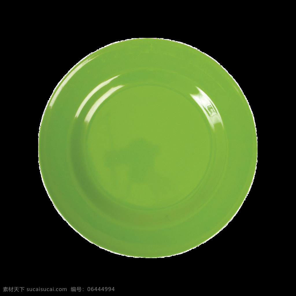 卡通 绿色 圆盘 元素 png元素 菜盘 免抠元素 水果盘 透明素材