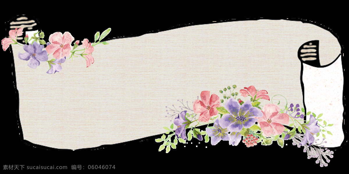 免 扣 边框 插画 粉色 红色 花瓣 花朵 花卉 卷轴 卡通 绿色 绿叶 手绘 水彩 鲜花 合集 紫色 植物 透明素材 装饰图案 淘宝 手账素材