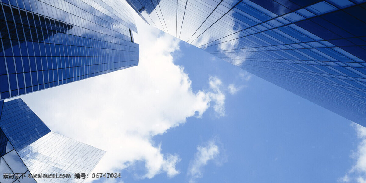 城市 建筑 仰视 图 蓝色 天空 高清 建筑园林 建筑摄影