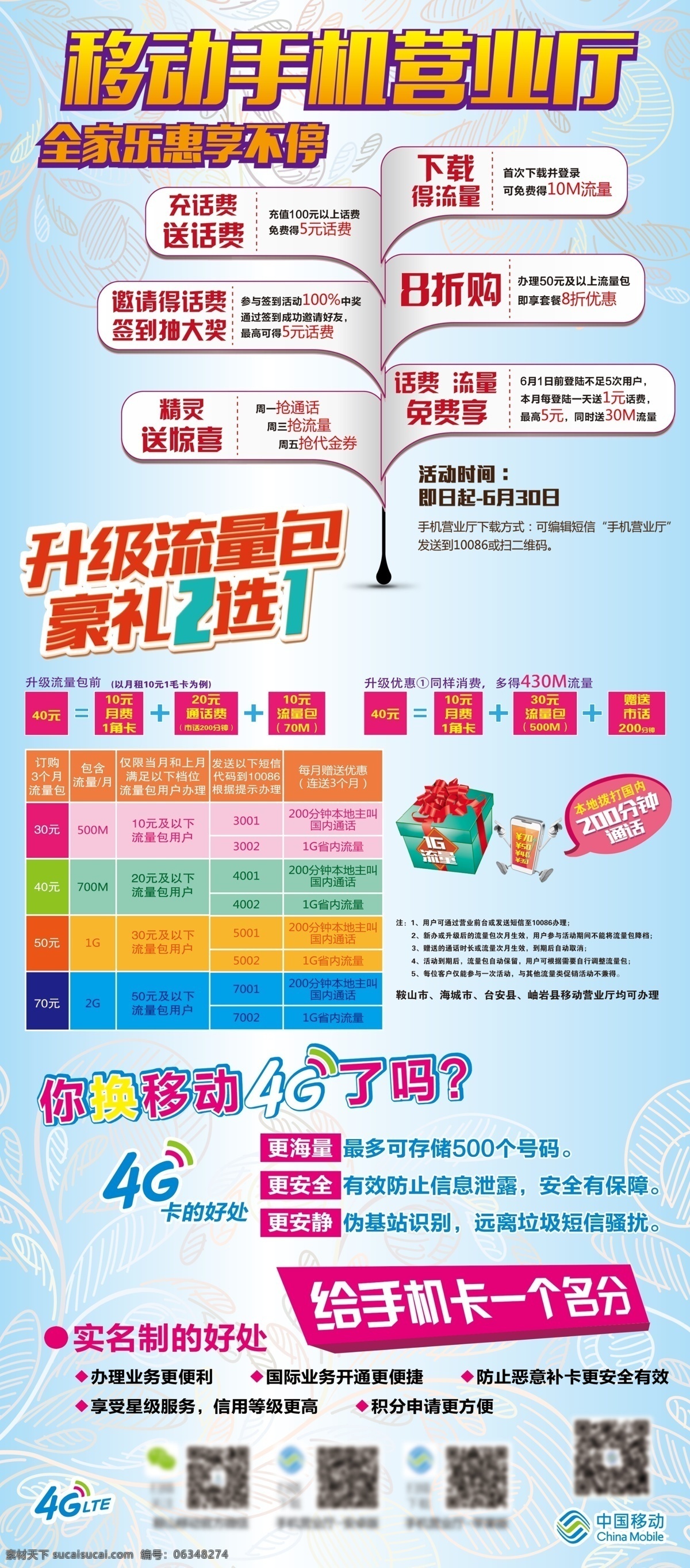 移动x展架 移动 移动logo 4g 手机营业厅 升级流量包 4g的好处 手机 一个 名分 展架 移动展板 白色