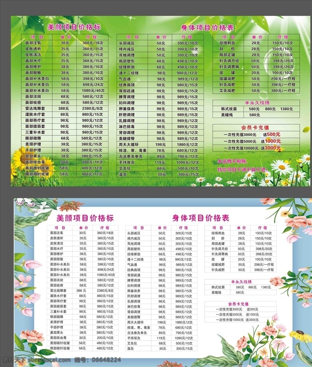 美容院价目表 纹绣海报 半永久定妆 mts 皮肤管理 半永久价目表 价目表 美容护肤 汗蒸价目表 优惠 充值 美容整形 绿 美容价目表 韩式美容 美容纹绣 永久 行业 美容行业 纹绣美容 价目表美容 美容清新 美发价目表 价目表设计 价目表模板