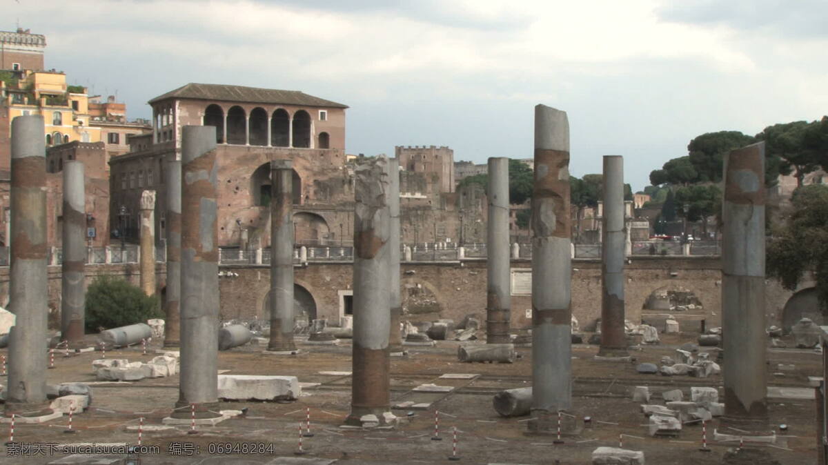 古罗马 遗迹 库存 录像 老 罗马 视频免费下载 意大利 古罗马废墟 其他视频