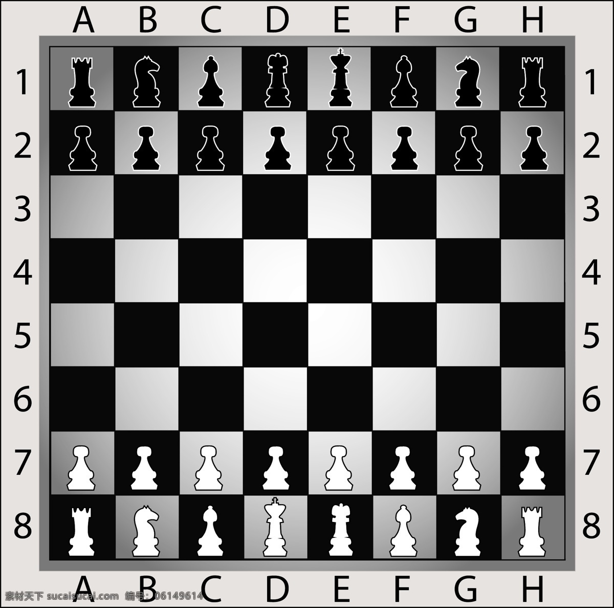 黑白 格子 棋盘 棋子 黑白棋盘 格子棋盘 国际象棋 象棋 生活百科 矢量素材 黑色