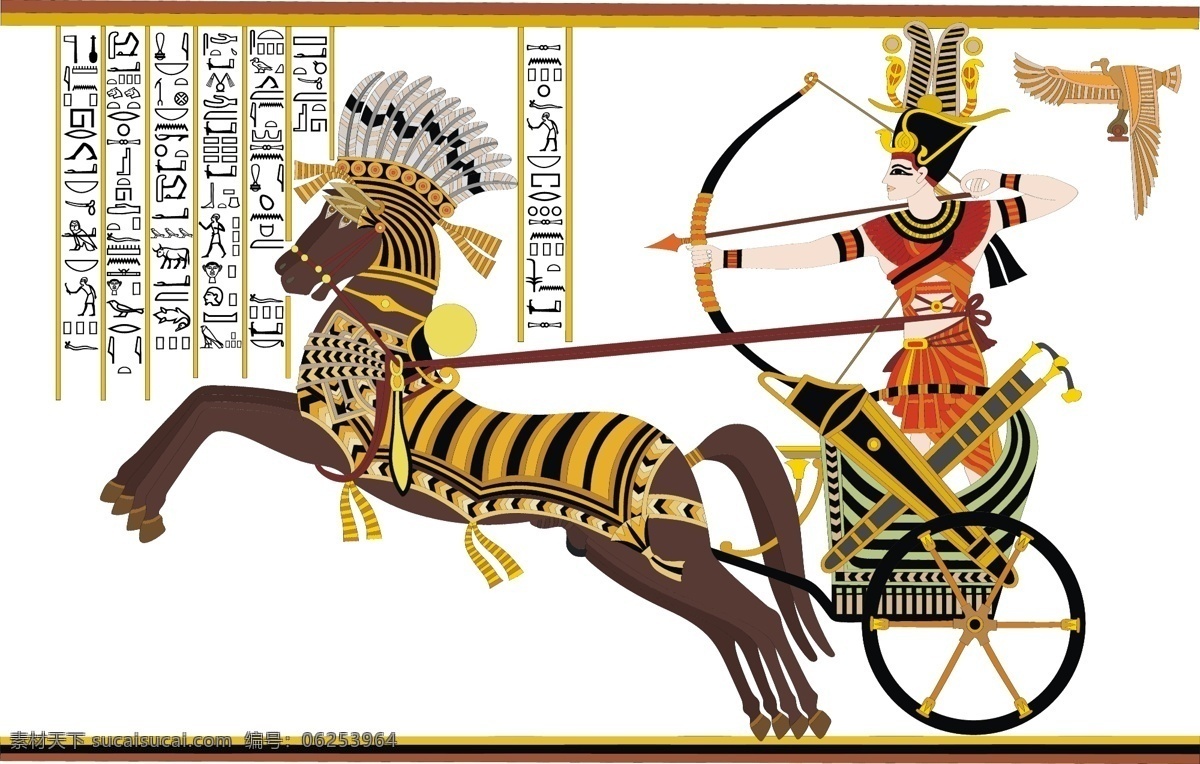 拉美 西斯 二世 卡 迭 石 战役 矢量图 埃及 古典素材图片 拉美西斯二世 卡迭石战役 法老 马 作战图
