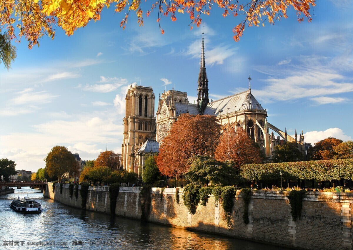 巴黎圣母院 国外城市 风景建筑图片 巴黎大教堂 塞纳河 法国 教堂 国外旅游 旅游摄影 巴黎