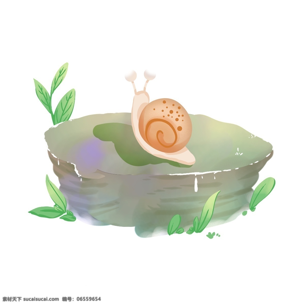 手绘 可爱 蜗牛 免 抠 元素 插画元素 卡通元素 透明素材 动物 装饰图案