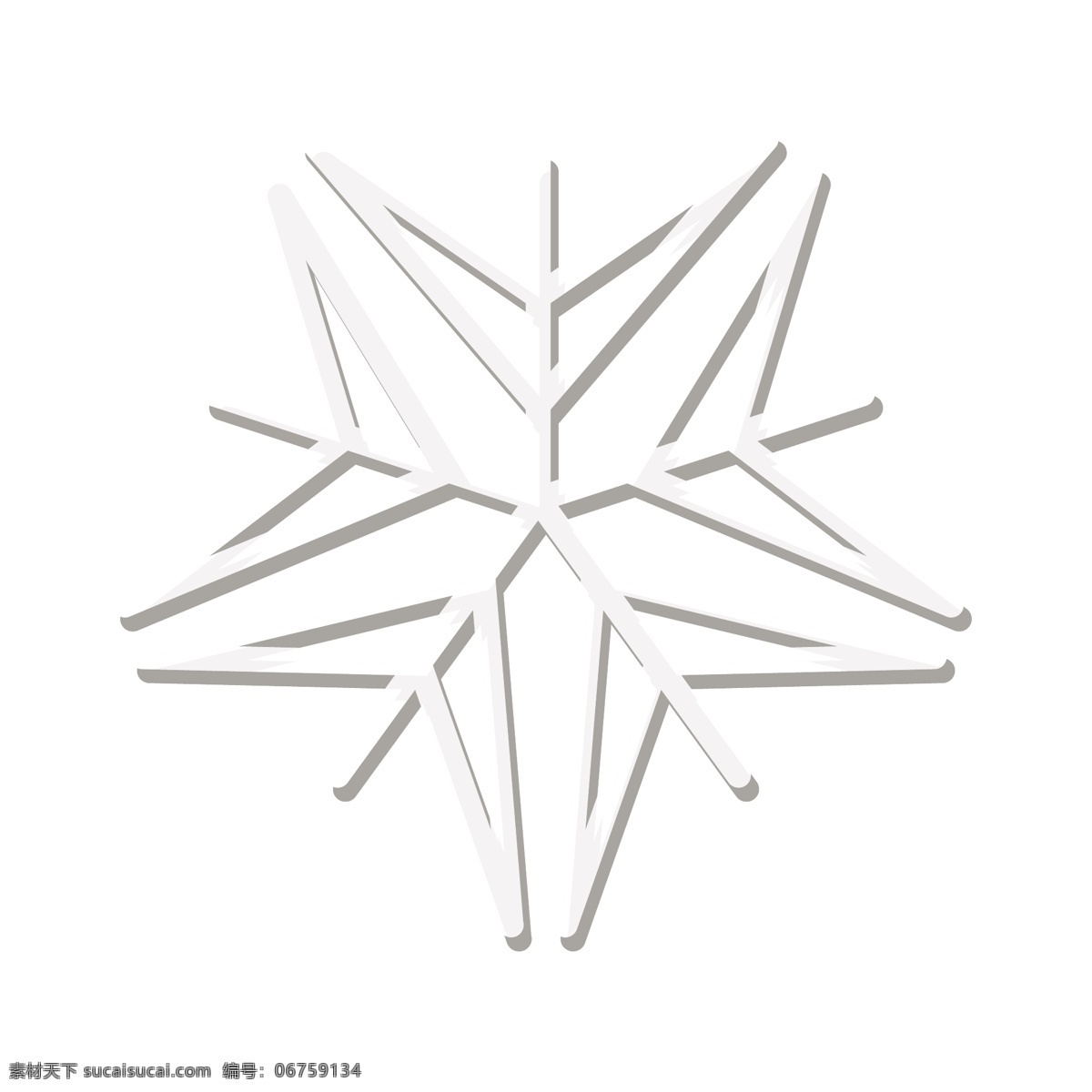 白色 雪花 白色的雪花 矢量图 日常生活