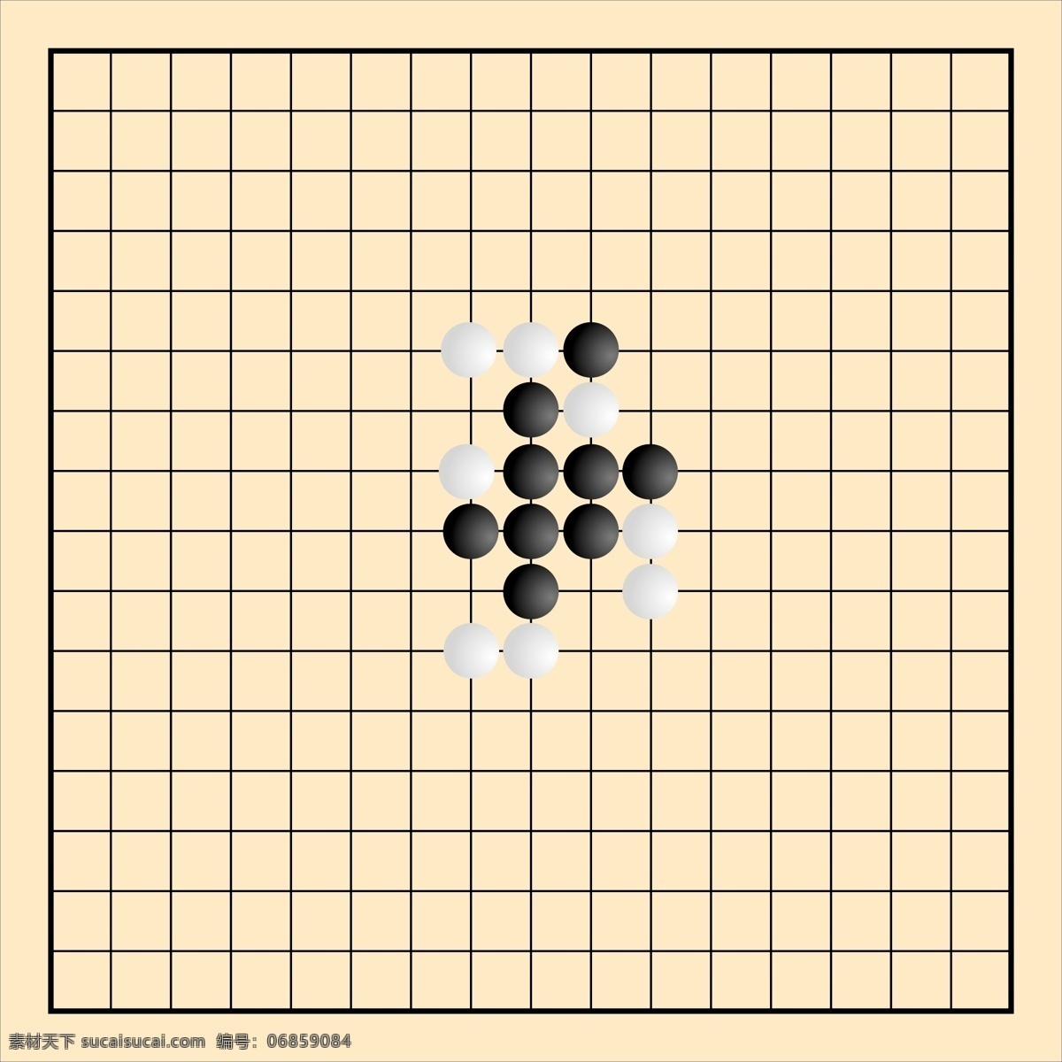 五子棋 游戏 娱乐 棋牌 文化艺术 传统文化 棋牌类 矢量图库