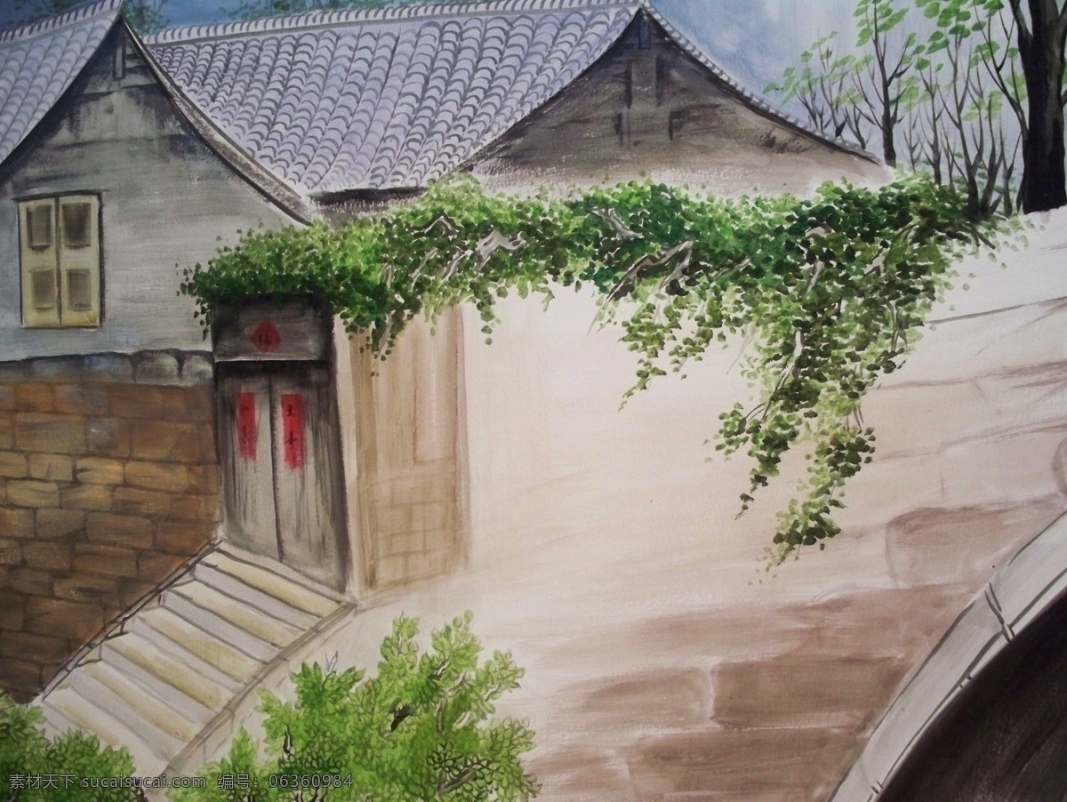 风景 建筑 田园 植物 水景 印象 画派 写实主义 油画 装饰画 椋庢櫙娌圭敾