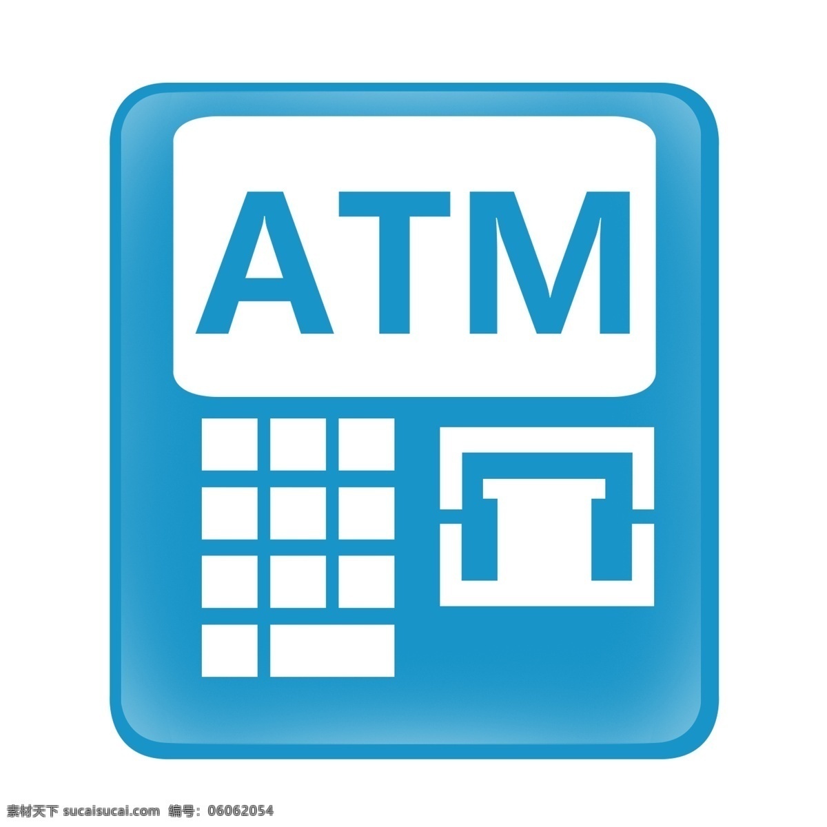 蓝色 自动 取款机 标识 透明 底 atm 取票图标 自动取票机 取票 银行 取钱 存钱 卡通 自动取款机 简图