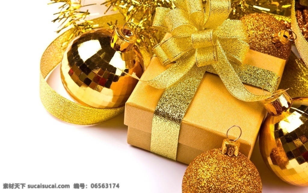 金色礼盒 礼盒 金色 节日礼盒 圣诞礼盒 圣诞金球 节日背景 节日庆祝 文化艺术