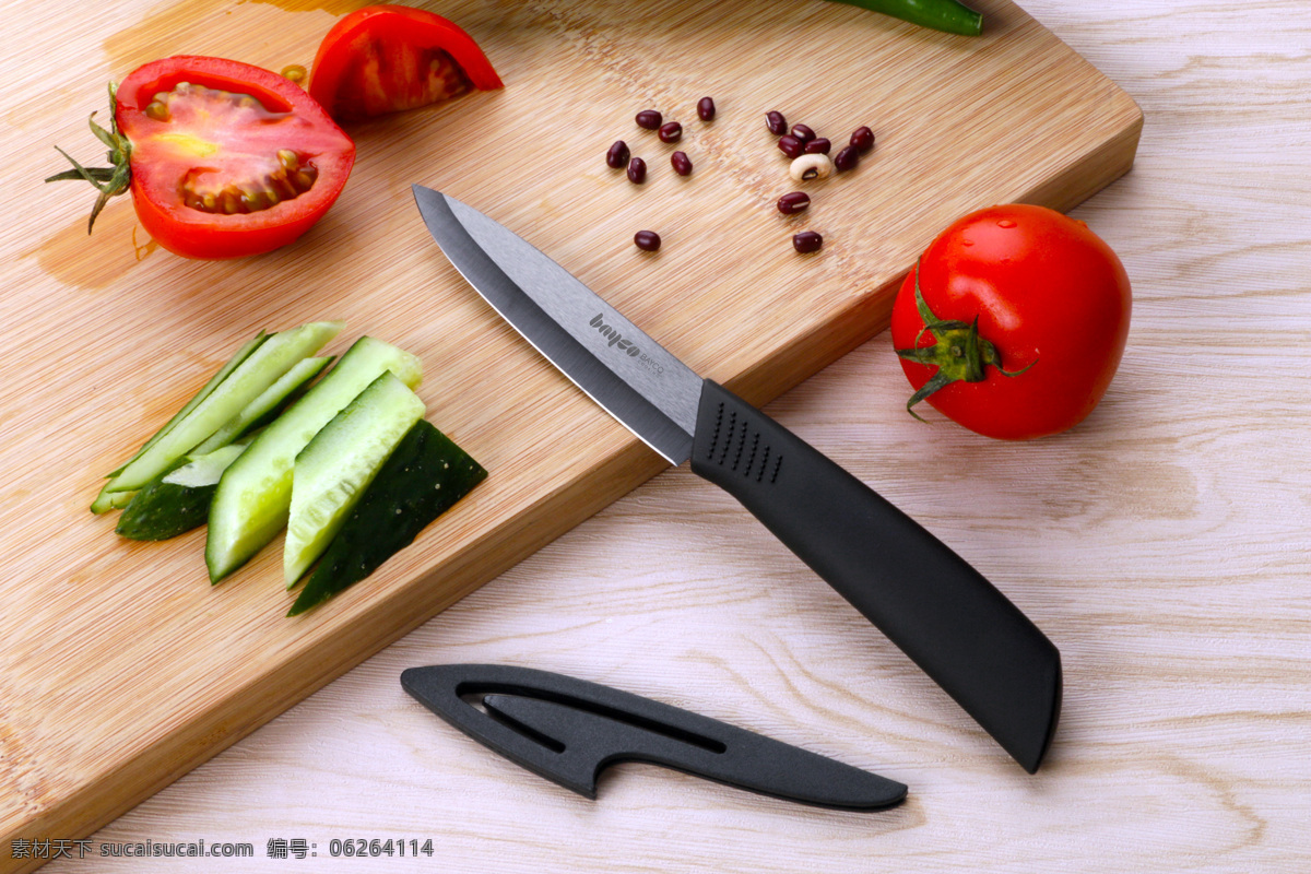厨房刀具 陶瓷刀 菜刀 切肉 切菜 切水果 削皮 高清 生活百科 生活素材