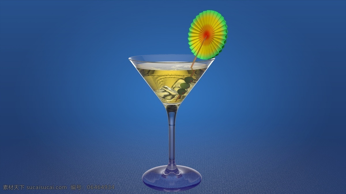 马蒂尼 玻璃 鸡尾酒 饮料 proe 冰 keyshottoon 3d模型素材 其他3d模型