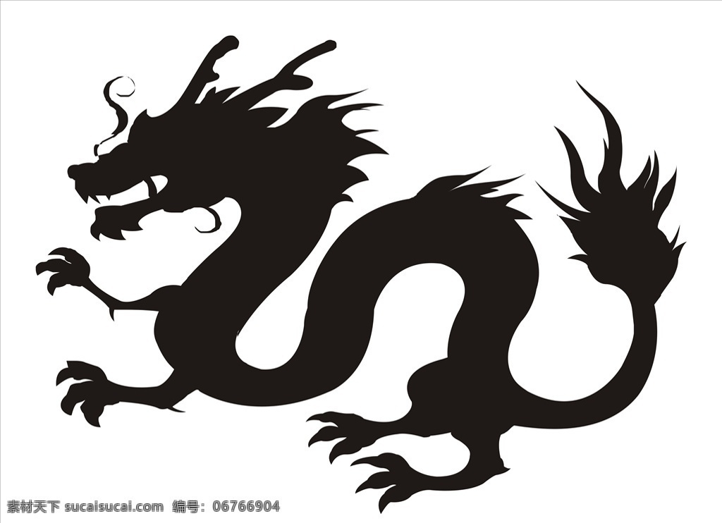 龙图片 动物 中国 剪影 怪物 东方 文化 亚洲 古代 品种繁多 神话 传奇品种 节日素材 中国节日 中国龙 卡通设计