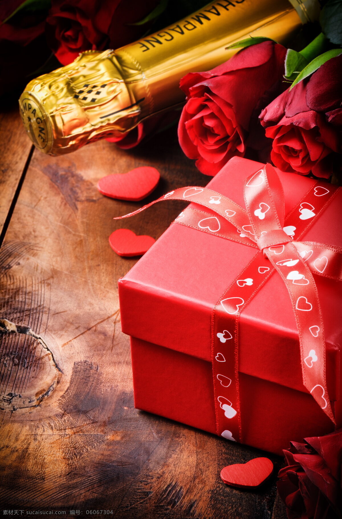 红色 礼物 盒 玫瑰花 红色情人节 礼盒 礼品 丝带