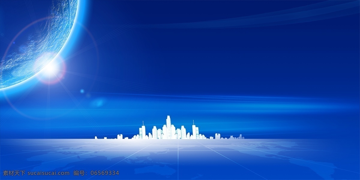 蓝色 房地产 海报 背景 科技 空间 3维空间 创意背景 设计素材 模板下载 科技背景 现代空间