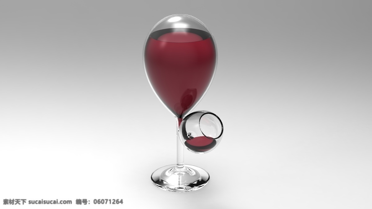 玻璃 罐 协 荣 玻璃器皿 酒罐 3d模型素材 家具模型