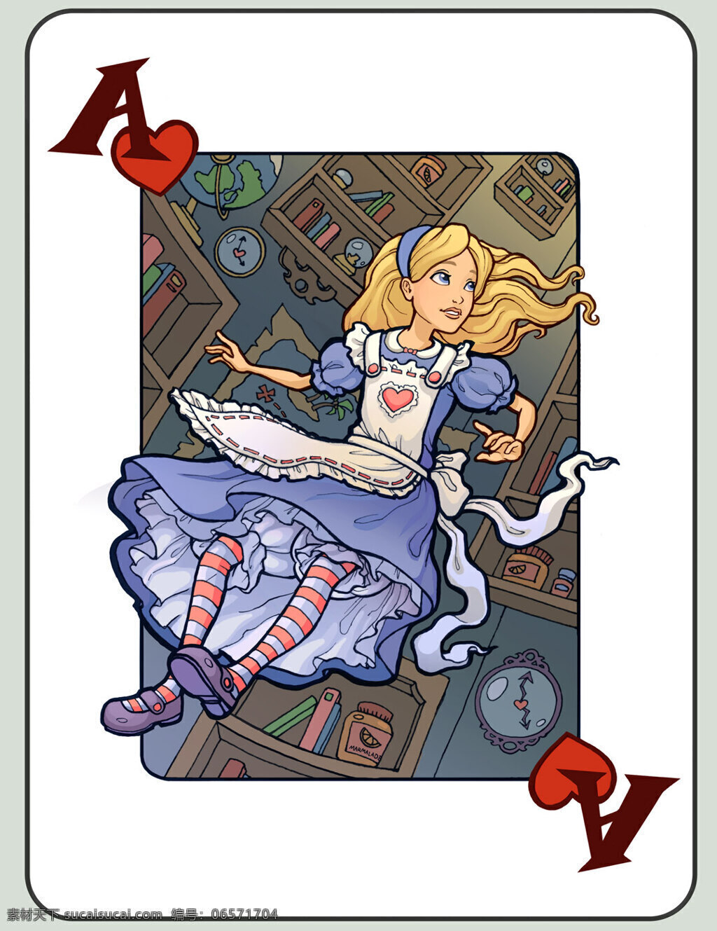 爱丽丝 梦游 仙境 梦幻 扑克牌 动漫人物 动漫动画