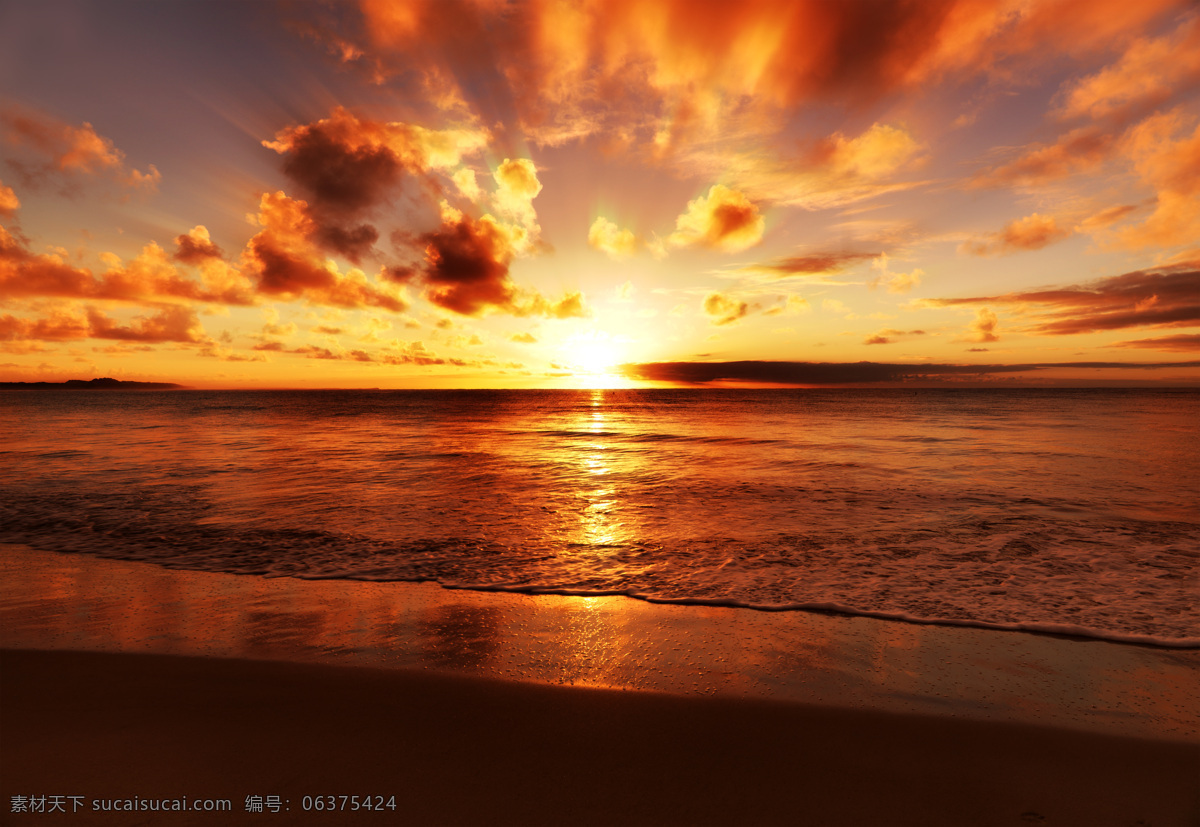 傍晚 海岸 海浪 海面 海平面 海上 海滩 日落 上 海上日落 夕阳 太阳 乌云 天空 沙滩 夕阳红 霞光 自然风景 自然景观 psd源文件