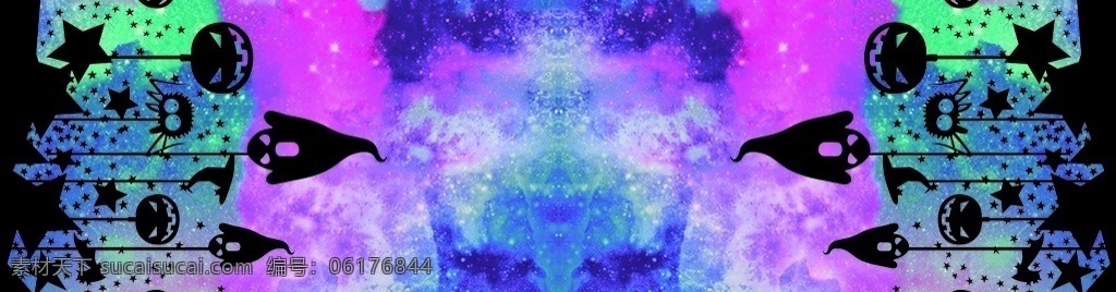 大牌 万圣节 扎染 恐怖 潮牌 服装设计