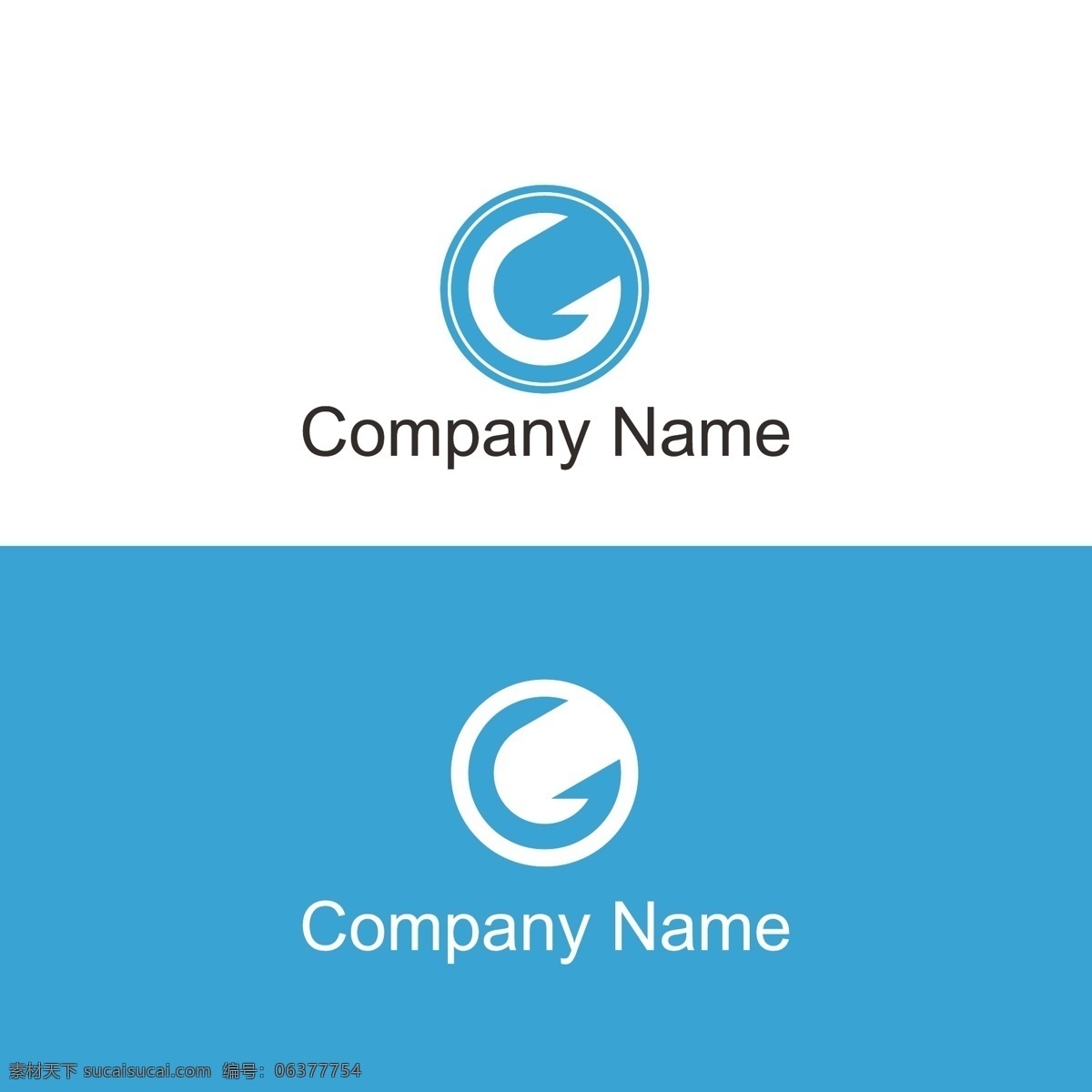 g 字母 扁平化 商标设计 logo 企业 简约 蓝色 平面