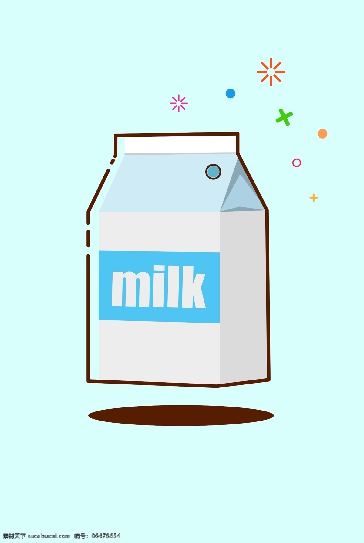 mbe 卡通 矢量图 创意 概念 矢量 小清新 图标 扁平 插画 简约 牛奶