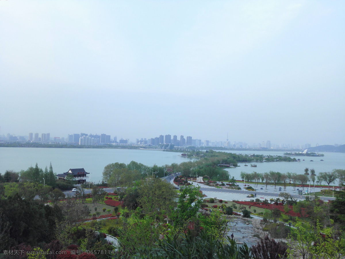 俯瞰云龙湖 云龙湖 湖水 湖 徐州 旅游 绿树 树 城市 旅游摄影 国内旅游