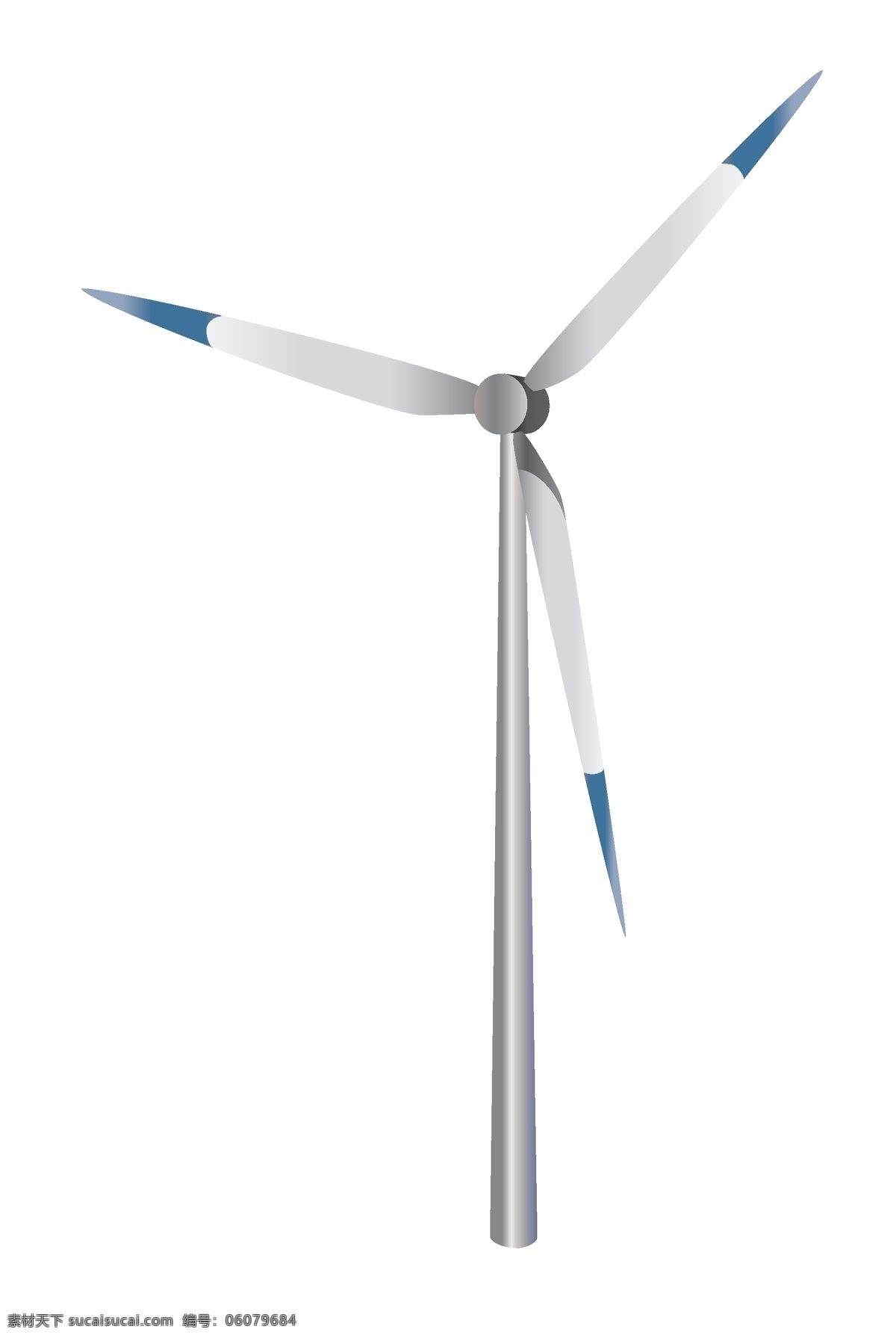 大大 扇叶 风车 插画 蓝色的扇叶 卡通插画 风车插画 扇叶插画 风力发电 风车环保 转动的风车