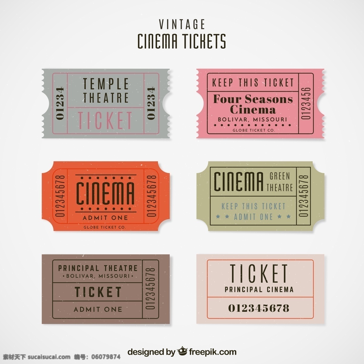 复古电影票 复古 电影票 单人票 电影 电影院 广告海报设计 名片卡片