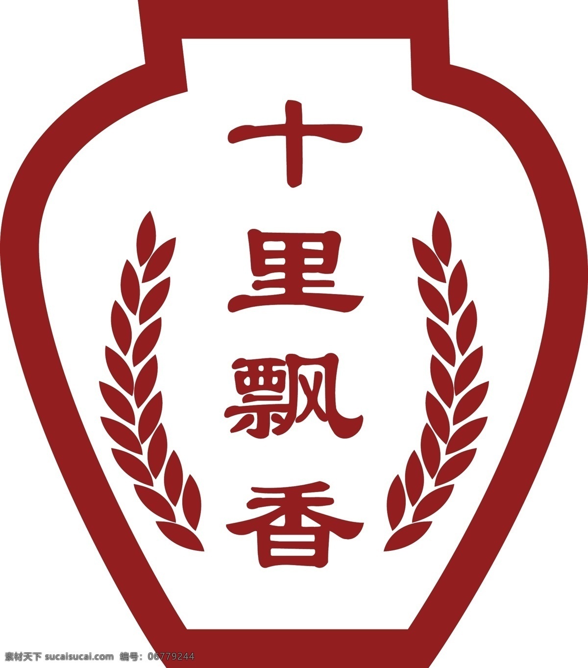 酒logo 白酒logo 白酒商标 酒坛 十里飘香 白酒 标志图标 企业 logo 标志