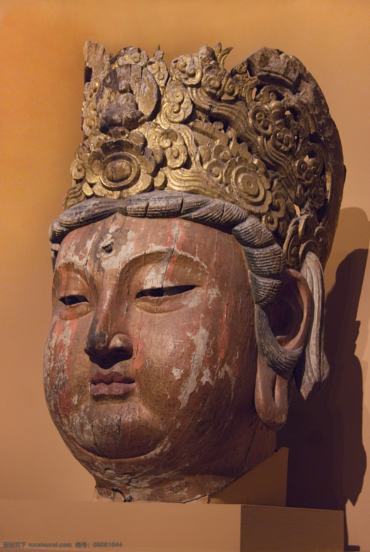 观音菩萨头像 佛像 菩萨 头像 国宝 雕塑 国家博物馆 收藏 宗教信仰 文化艺术