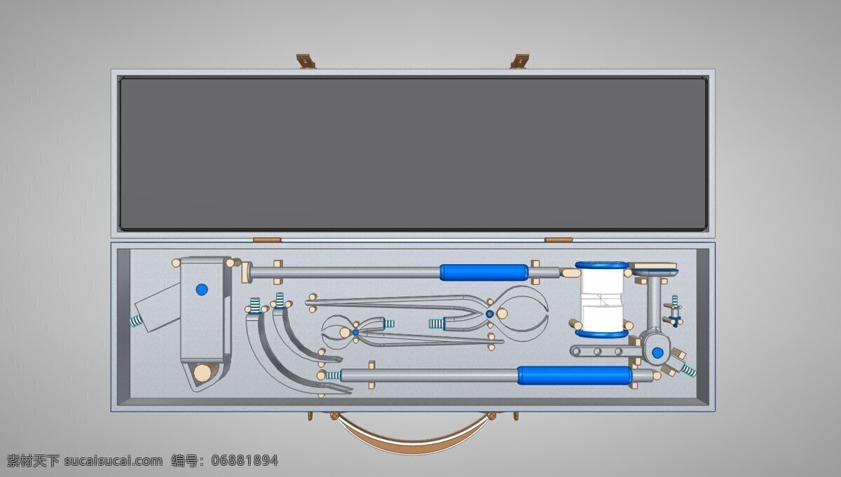 专家 拔 钉 器 工具箱 拉 3d模型素材 电器模型