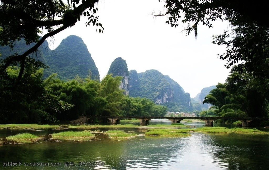 罗城怀群风光 罗城怀群风景 山 小河 树 自然风景 旅游摄影