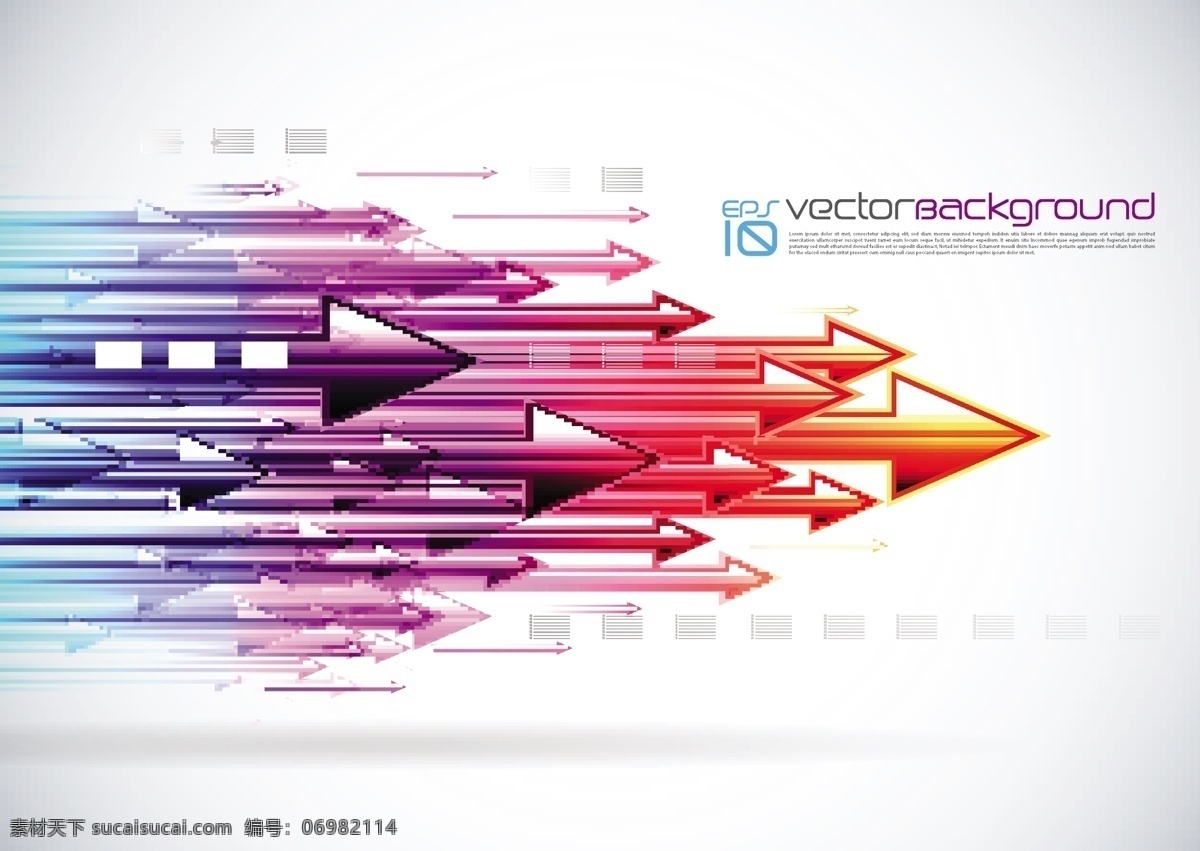 炫彩 箭头 背景 矢量 格式 文本背景 关键字 矢量图 其他矢量图