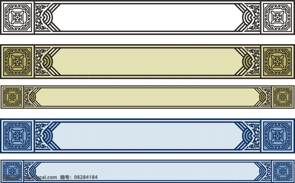 条框 古典 装饰 设计素材 古典条框 装饰图案 矢量图库 白色